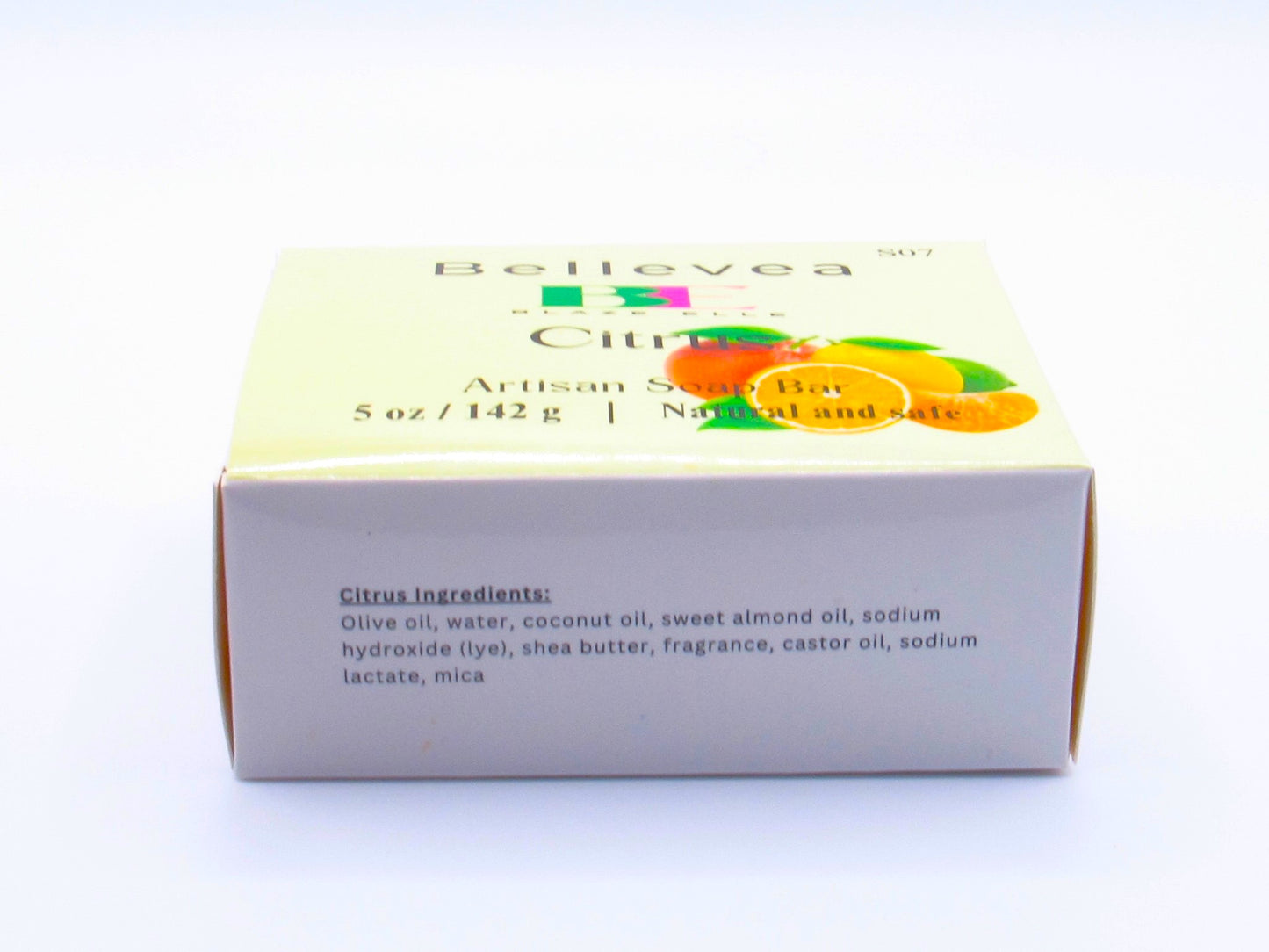 5oz Bellevea Artisan Soap Bar, Citrus