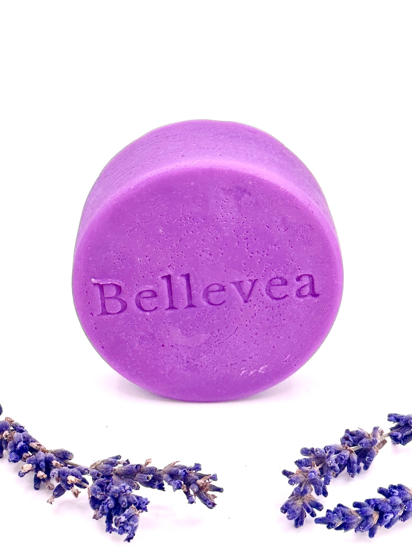 3 oz Bellevea Serene Touch Conditioner Bar with Mango Butter & Chokeberry for Healthier-Looking Hair – Strengthening & Moisturizing Conditioner for thick, coarse, damaged, & frizzy hair (All Hair Types) in women and men. Scents of lavender & vanilla.