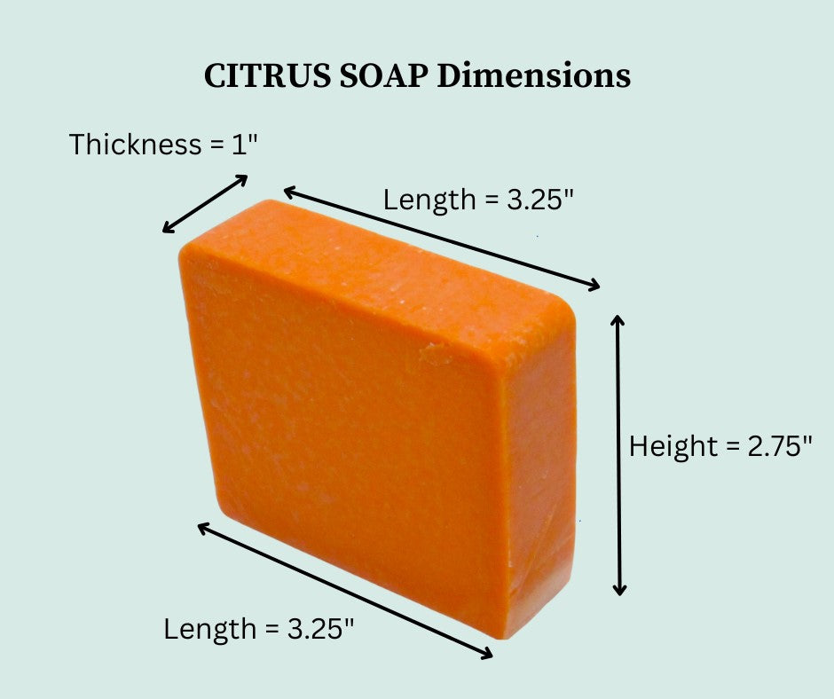 5oz Bellevea Artisan Soap Bar, Citrus