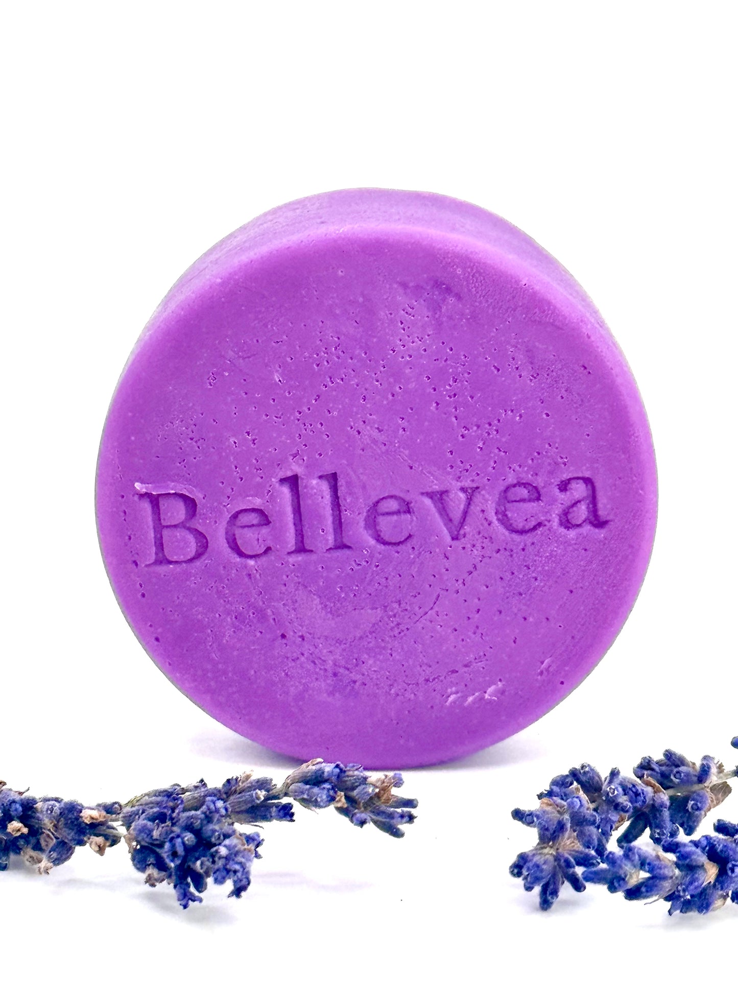 3 oz Bellevea CalmScalp Conditioner Bar - For hair strengthening and moisturizing conditioner for thick, coarse, damaged, & frizzy hair (All Hair Types) in women and men. Scents of lavender & vanilla. Free of parabens, silicones, & sulfates