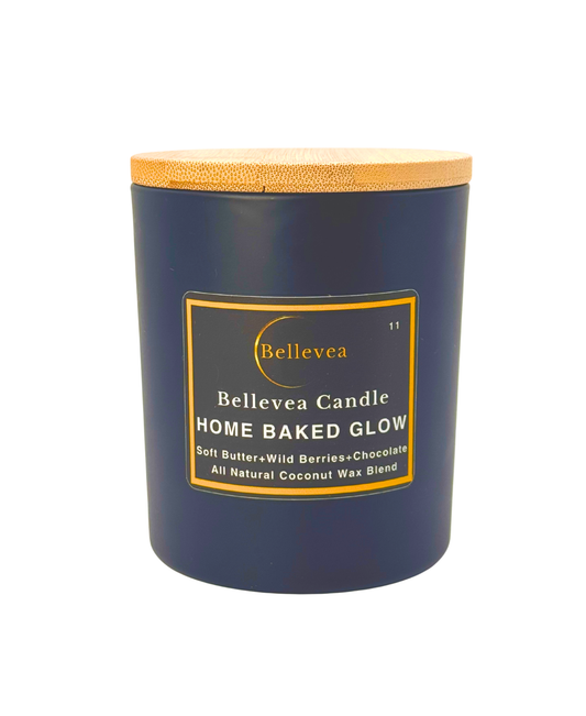 11 oz Bellevea Home Baked Glow, the scents of soft butter, wild berries and chocolate