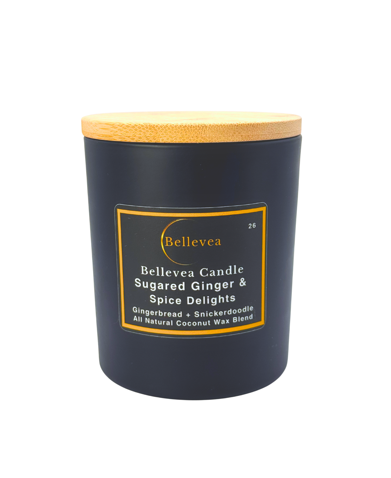 11 oz Bellevea Sugared Ginger & Spice Delights Candle, the scents of gingerbread, snickerdoodle, eucalyptus, spearmint, and frankincense