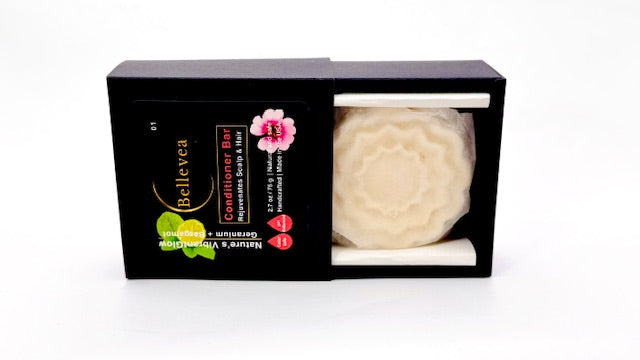2.7oz Bellevea NourishNest Conditioner Bar, scents of cedarwood and orange